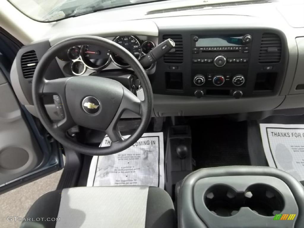 2009 Chevrolet Silverado 2500HD Work Truck Regular Cab 4x4 Dark Titanium Dashboard Photo #46688417