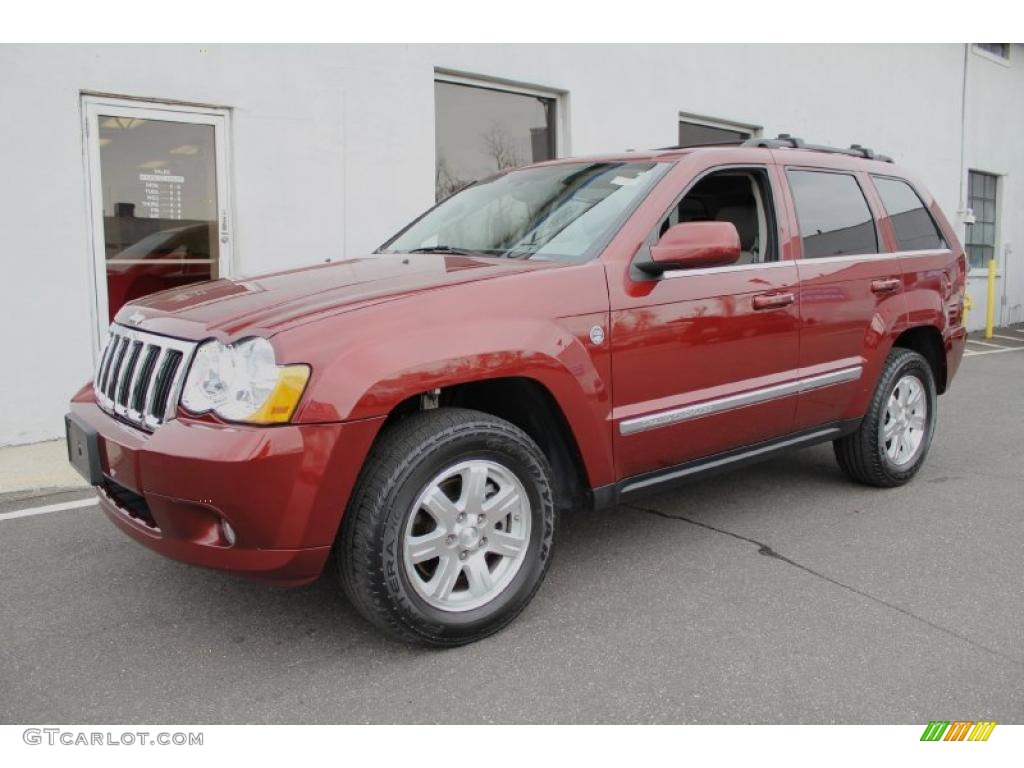 2008 Grand Cherokee Limited 4x4 - Red Rock Crystal Pearl / Dark Khaki/Light Graystone photo #1