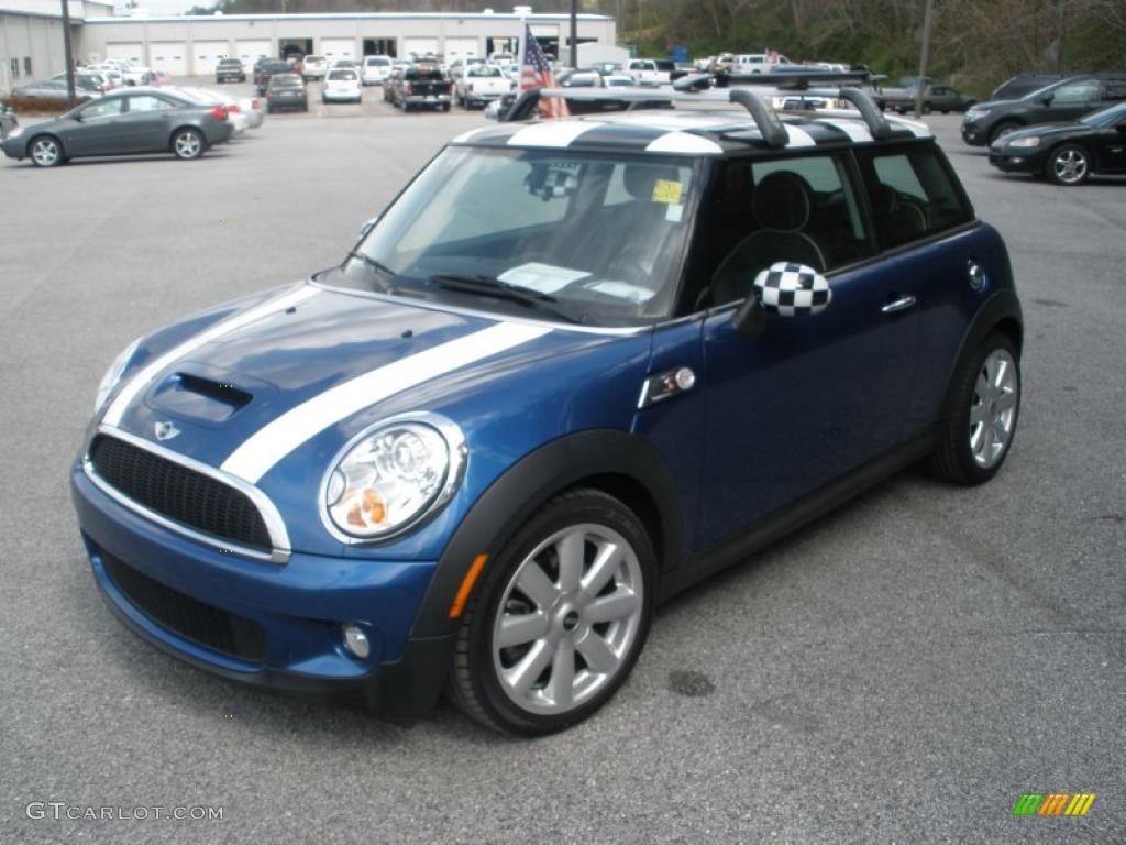 2007 Cooper S Hardtop - Lightning Blue Metallic / Lounge Carbon Black photo #7