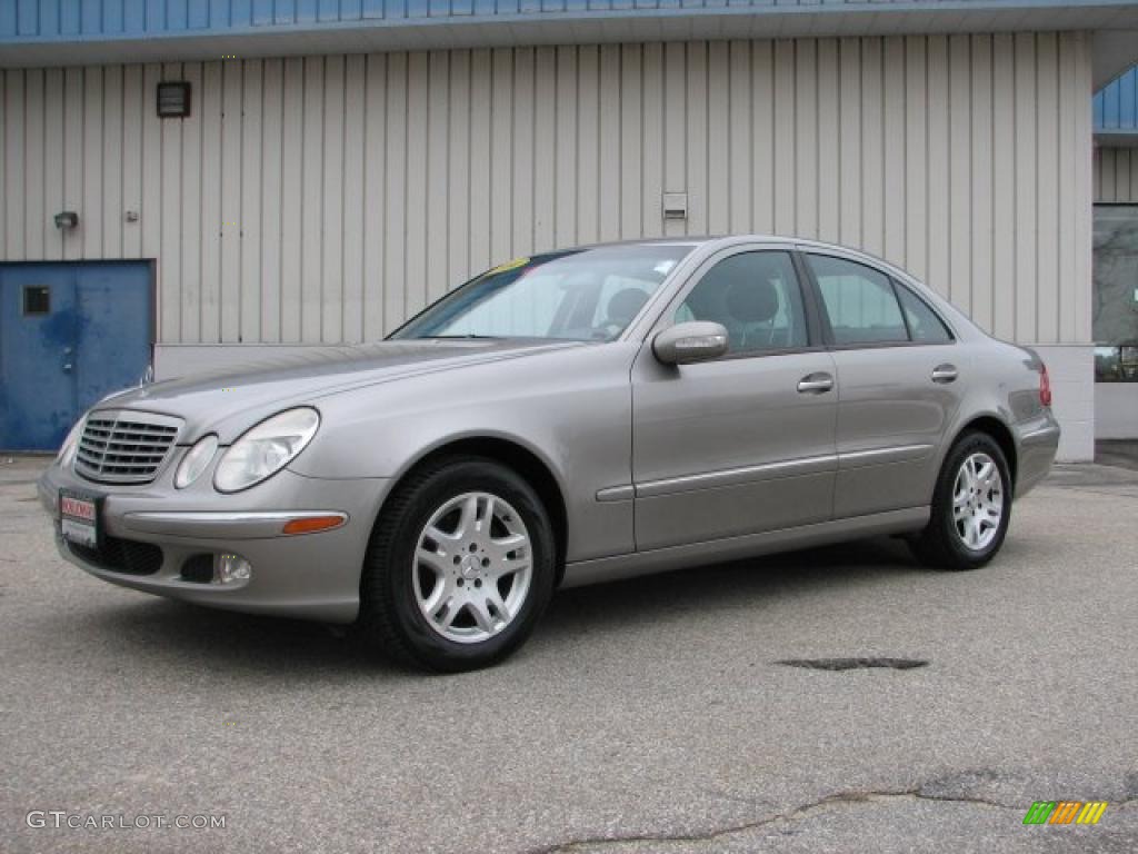 2004 E 320 4Matic Sedan - Pewter Silver Metallic / Charcoal photo #1