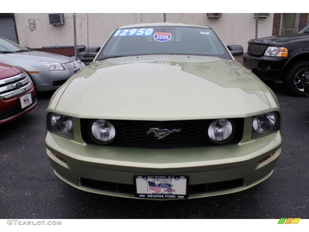 2006 Mustang GT Premium Coupe - Legend Lime Metallic / Dark Charcoal photo #2