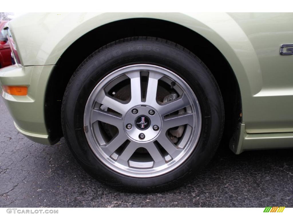 2006 Mustang GT Premium Coupe - Legend Lime Metallic / Dark Charcoal photo #6