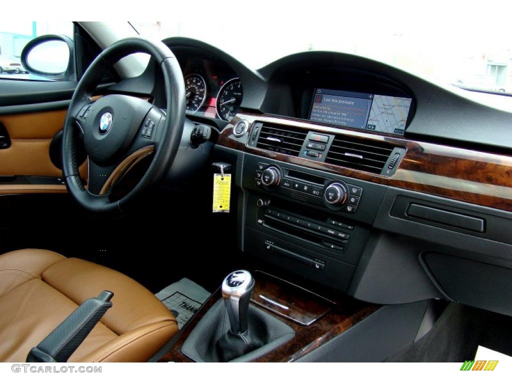 2007 3 Series 328i Coupe - Black Sapphire Metallic / Saddle Brown/Black photo #9