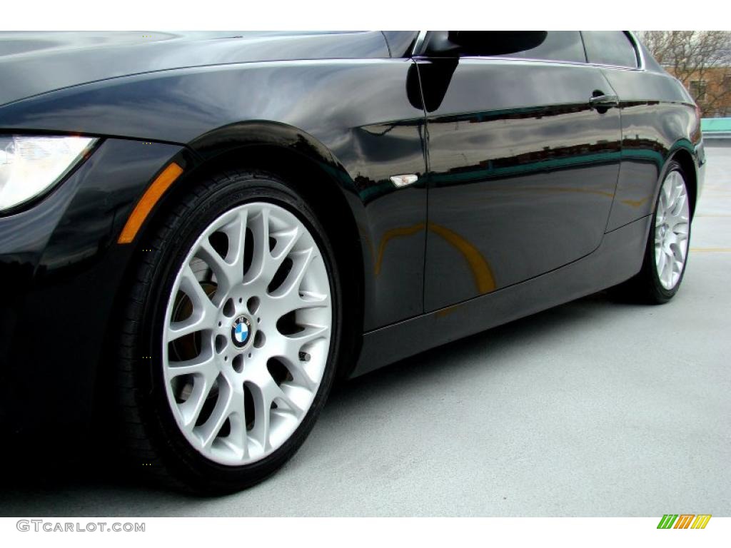 2007 3 Series 328i Coupe - Black Sapphire Metallic / Saddle Brown/Black photo #11
