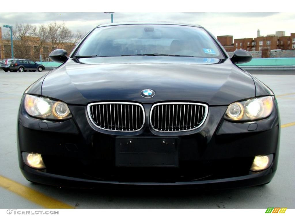 2007 3 Series 328i Coupe - Black Sapphire Metallic / Saddle Brown/Black photo #13