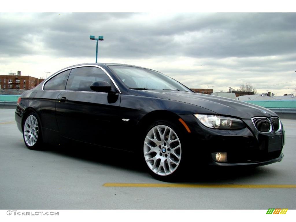 2007 3 Series 328i Coupe - Black Sapphire Metallic / Saddle Brown/Black photo #15