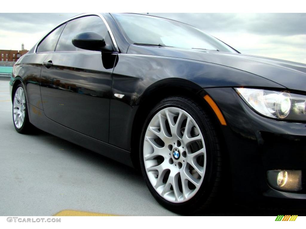 2007 3 Series 328i Coupe - Black Sapphire Metallic / Saddle Brown/Black photo #16