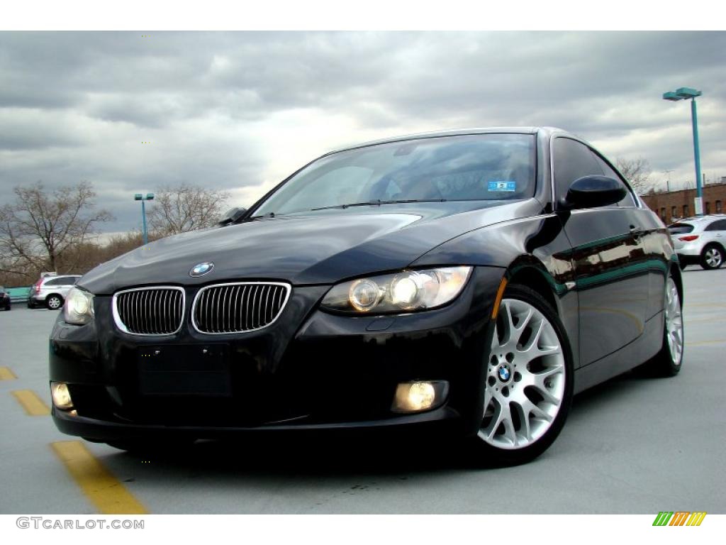 2007 3 Series 328i Coupe - Black Sapphire Metallic / Saddle Brown/Black photo #28