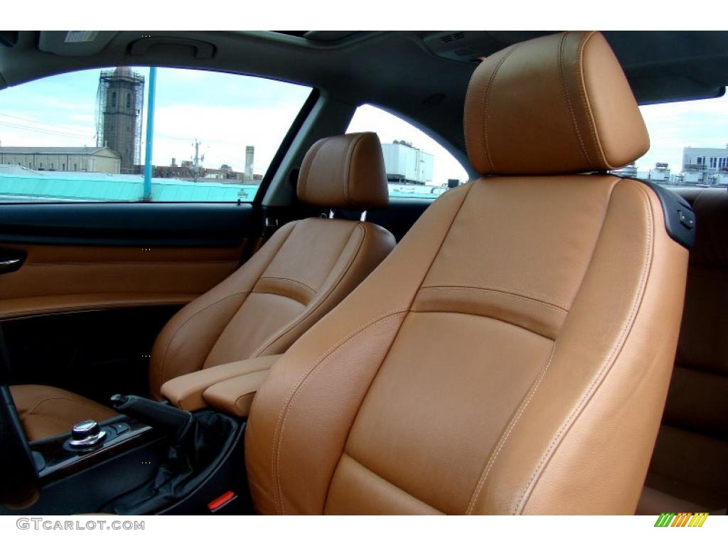 2007 3 Series 328i Coupe - Black Sapphire Metallic / Saddle Brown/Black photo #34