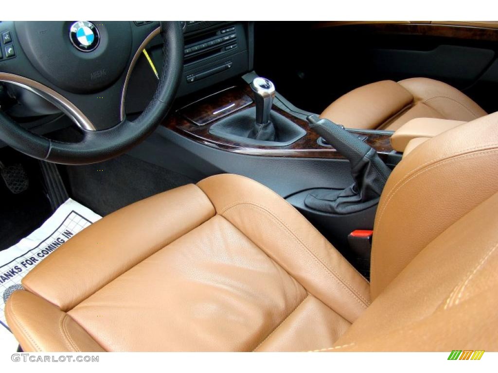 2007 3 Series 328i Coupe - Black Sapphire Metallic / Saddle Brown/Black photo #35