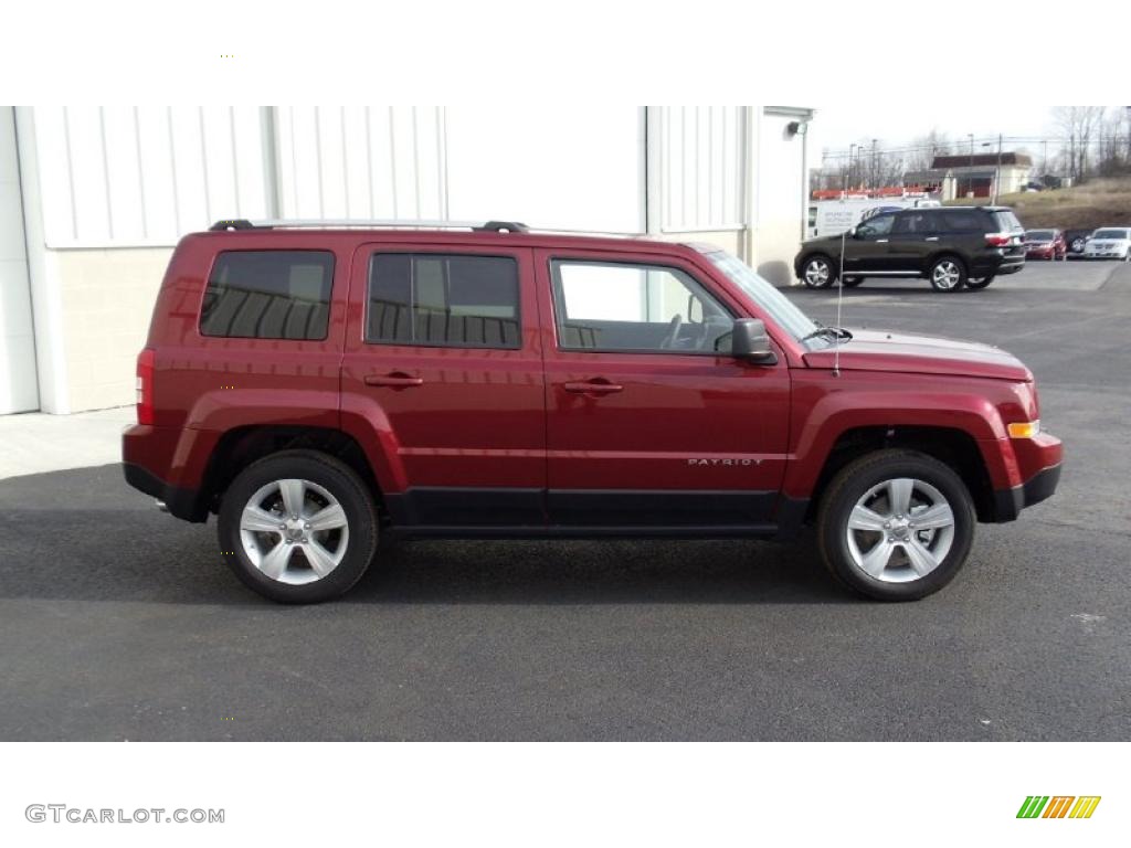 Deep Cherry Red Crystal Pearl 2011 Jeep Patriot Latitude X 4x4 Exterior Photo #46691339