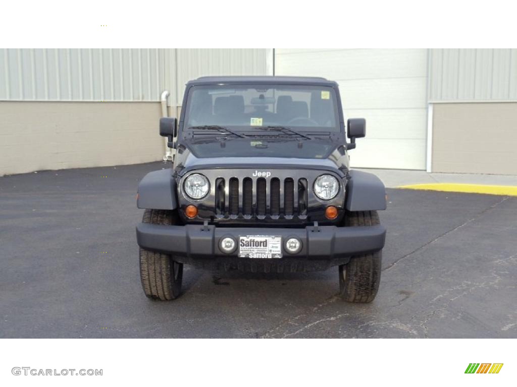 2011 Wrangler Sport S 4x4 - Black / Black photo #2