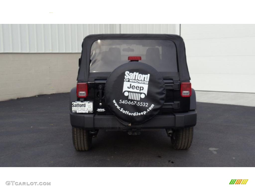 2011 Wrangler Sport S 4x4 - Black / Black photo #5