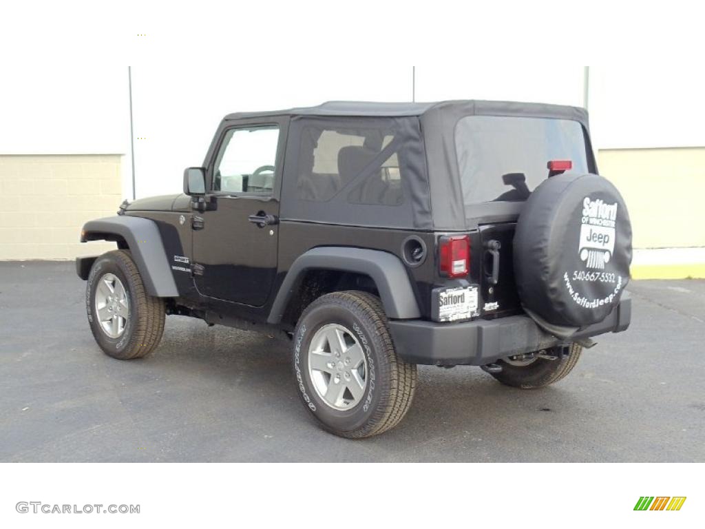 2011 Wrangler Sport S 4x4 - Black / Black photo #6