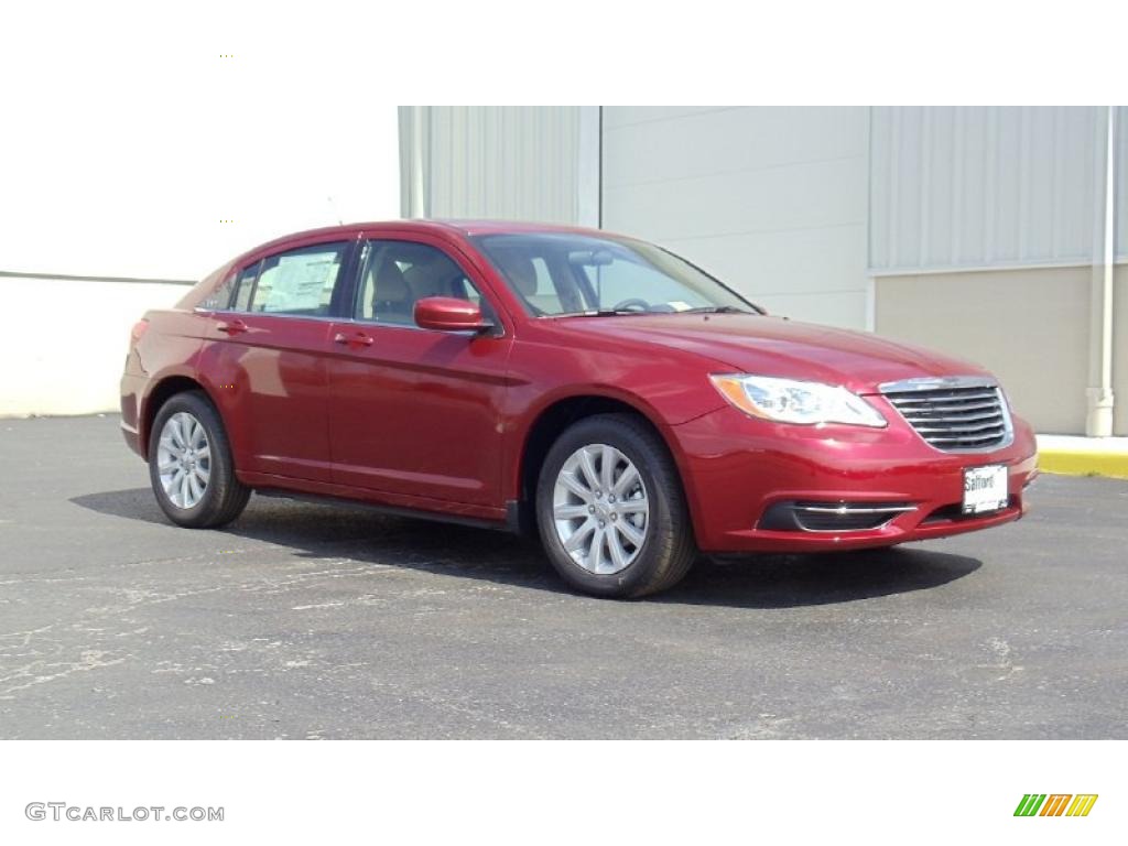 Deep Cherry Red Crystal Pearl 2011 Chrysler 200 Touring Exterior Photo #46692056