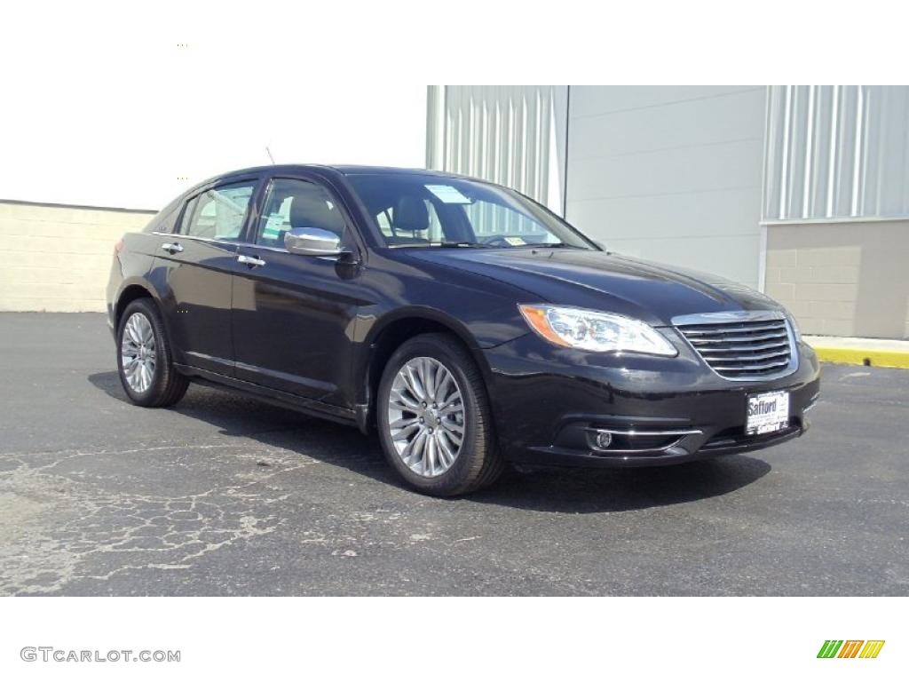 Brilliant Black Crystal Pearl 2011 Chrysler 200 Limited Exterior Photo #46692560