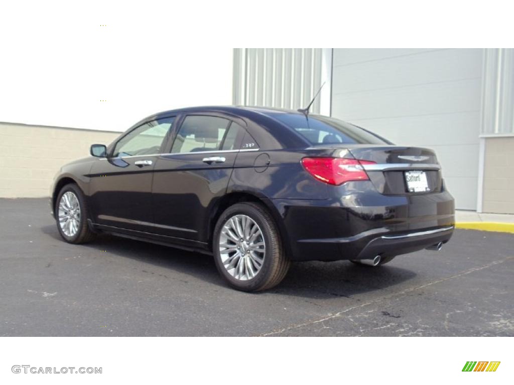 Brilliant Black Crystal Pearl 2011 Chrysler 200 Limited Exterior Photo #46692620