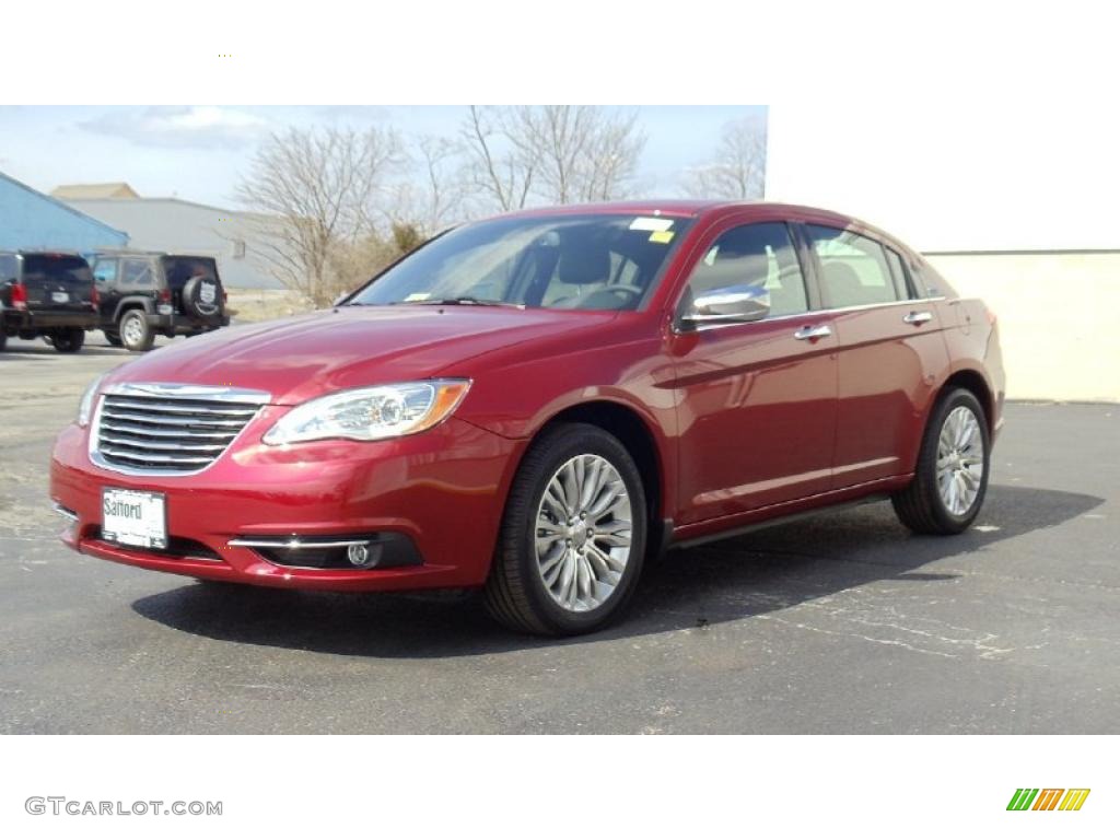 Deep Cherry Red Crystal Pearl 2011 Chrysler 200 Limited Exterior Photo #46692809