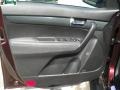 Black 2011 Kia Sorento SX V6 AWD Door Panel