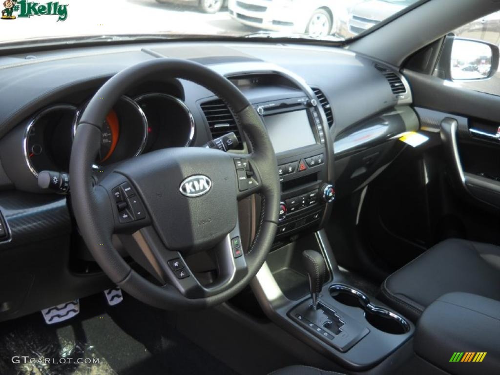 2011 Kia Sorento SX V6 AWD Black Dashboard Photo #46693013