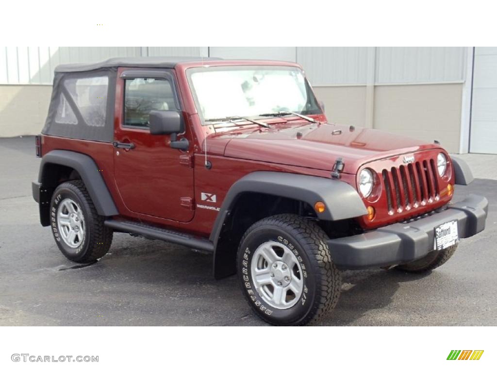 2009 Wrangler X 4x4 - Red Rock Crystal Pearl Coat / Dark Slate Gray/Medium Slate Gray photo #3