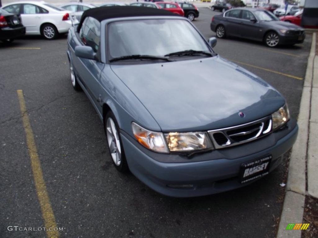 2003 9-3 SE Convertible - Dolphin Grey / Charcoal Grey photo #1