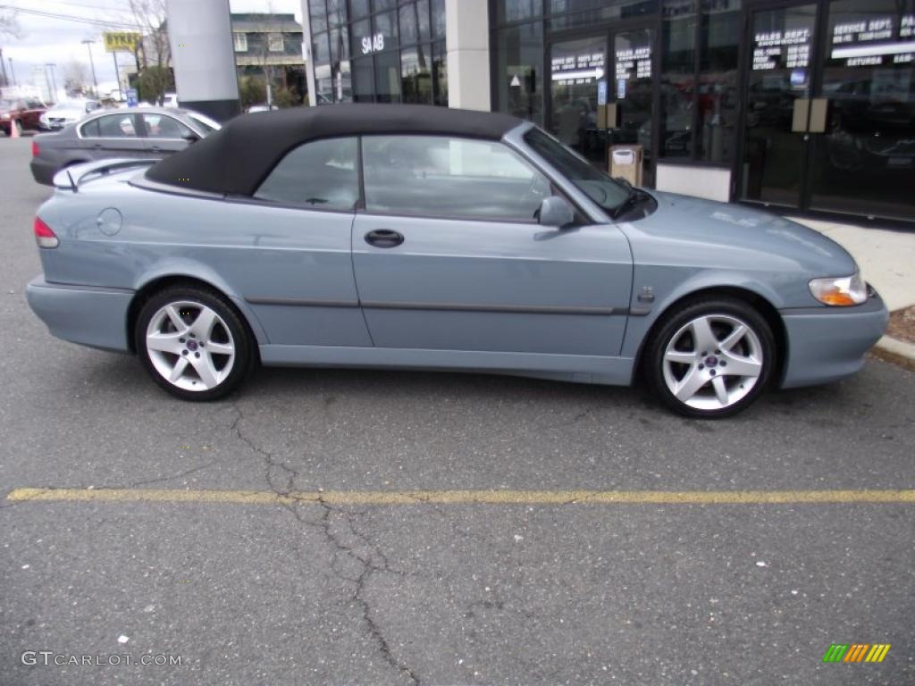 2003 9-3 SE Convertible - Dolphin Grey / Charcoal Grey photo #2