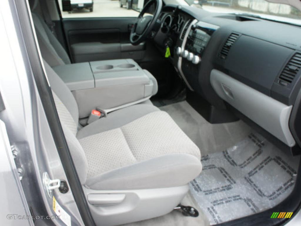 Graphite Gray Interior 2010 Toyota Tundra Double Cab 4x4 Photo #46693367