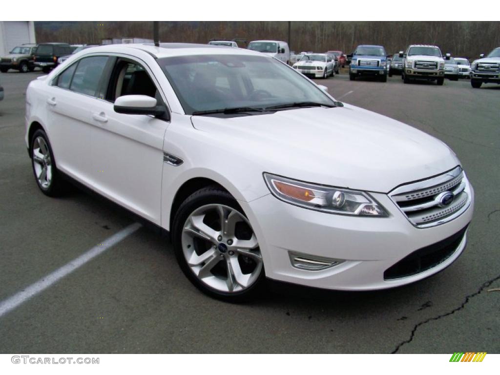 White Platinum Metallic Tri-Coat 2010 Ford Taurus SHO AWD Exterior Photo #46693472