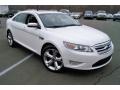 2010 White Platinum Metallic Tri-Coat Ford Taurus SHO AWD  photo #3