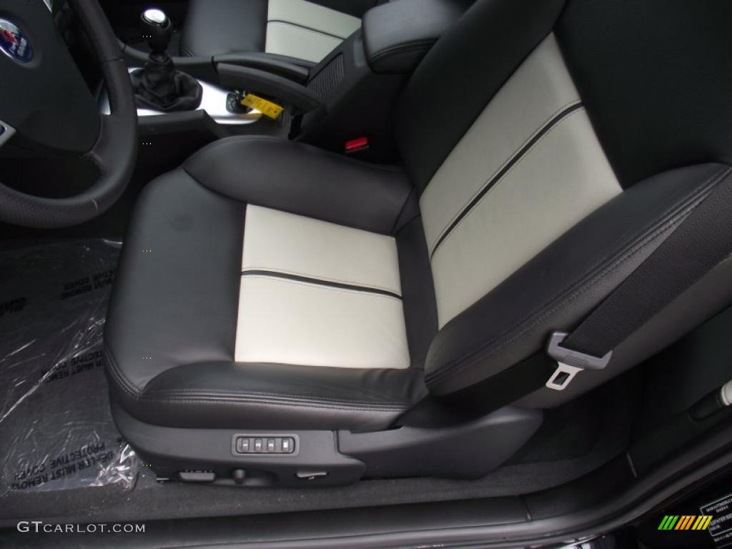 Black/Parchment Interior 2009 Saab 9-3 Aero Convertible Photo #46693736