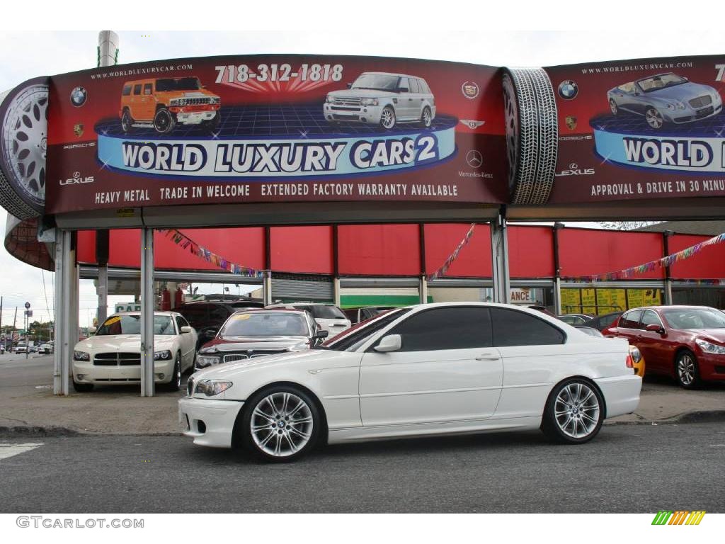 2005 3 Series 330i Coupe - Alpine White / Black photo #1