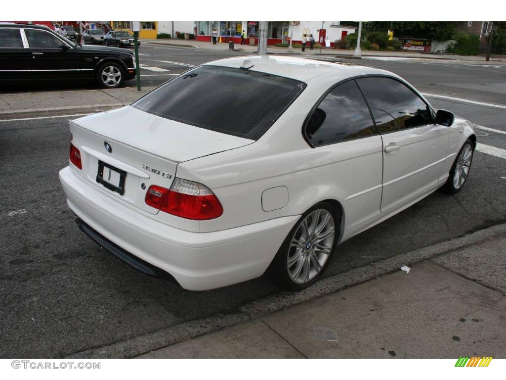 2005 3 Series 330i Coupe - Alpine White / Black photo #5