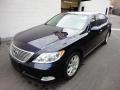 Black Sapphire Blue Pearl 2008 Lexus LS 460 L Exterior