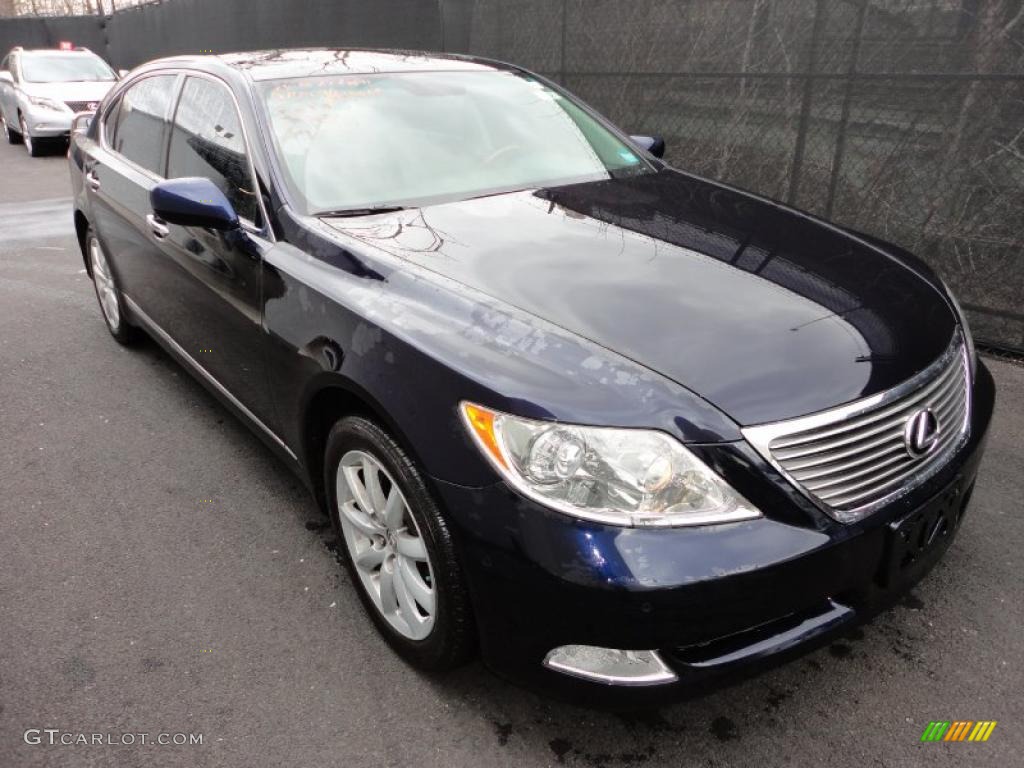 Black Sapphire Blue Pearl 2008 Lexus LS 460 L Exterior Photo #46694681