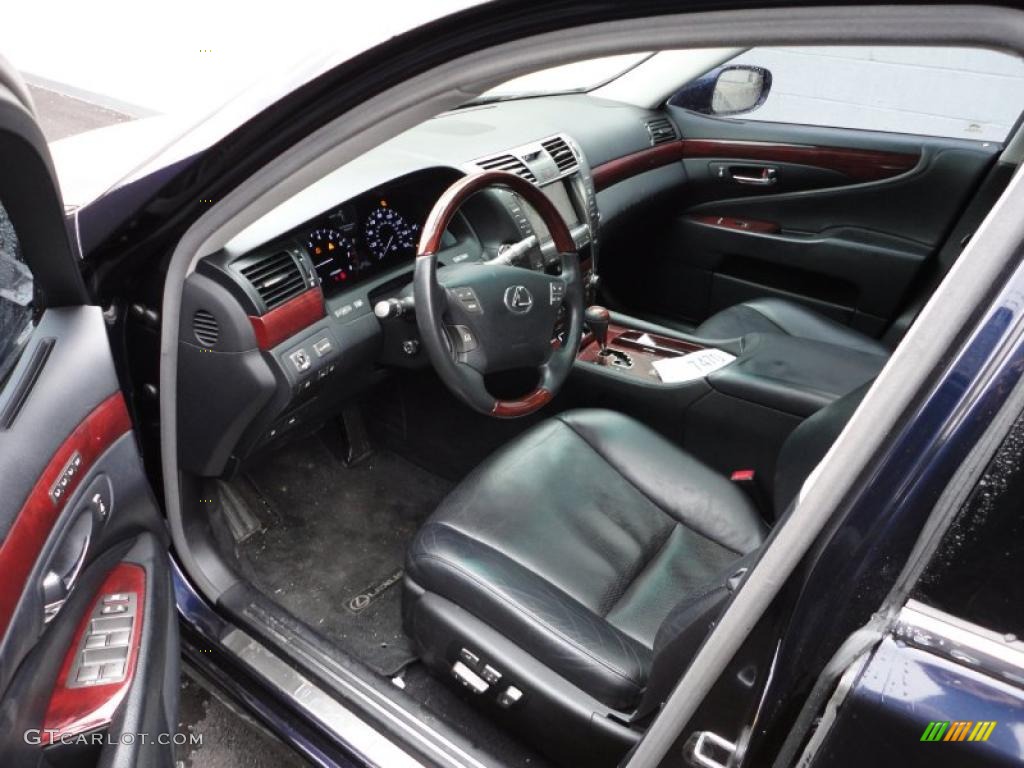 Black Interior 2008 Lexus LS 460 L Photo #46694705