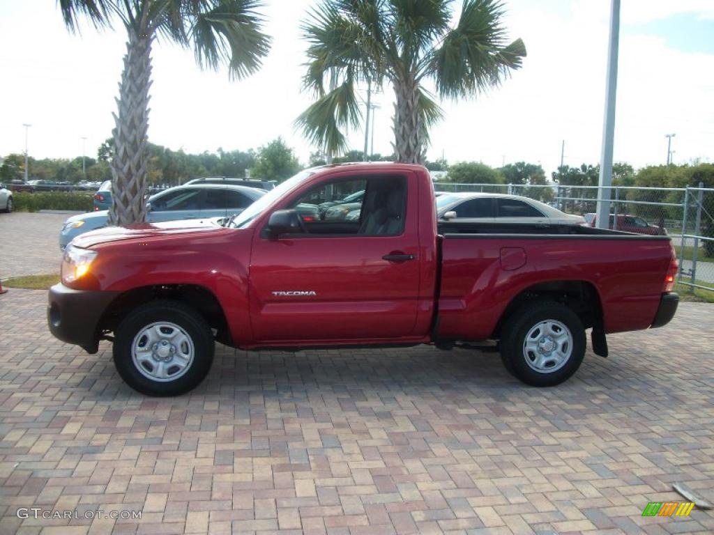 Impulse Red Pearl 2008 Toyota Tacoma Regular Cab Exterior Photo #46695638