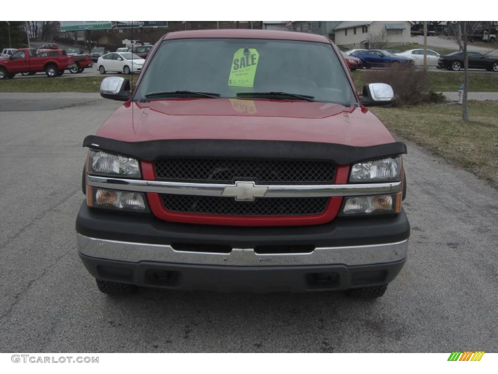 2004 Silverado 1500 LS Extended Cab 4x4 - Victory Red / Medium Gray photo #11