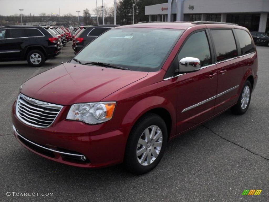Deep Cherry Red Crystal Pearl 2011 Chrysler Town & Country Touring - L Exterior Photo #46696466
