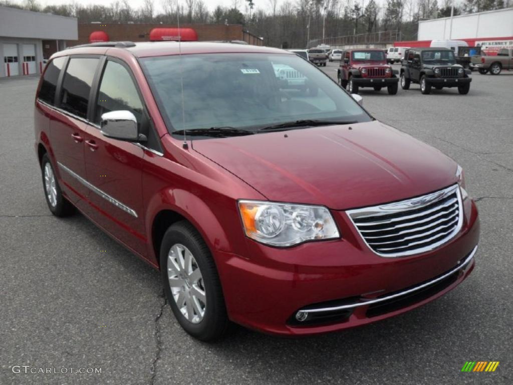 Deep Cherry Red Crystal Pearl 2011 Chrysler Town & Country Touring - L Exterior Photo #46696478