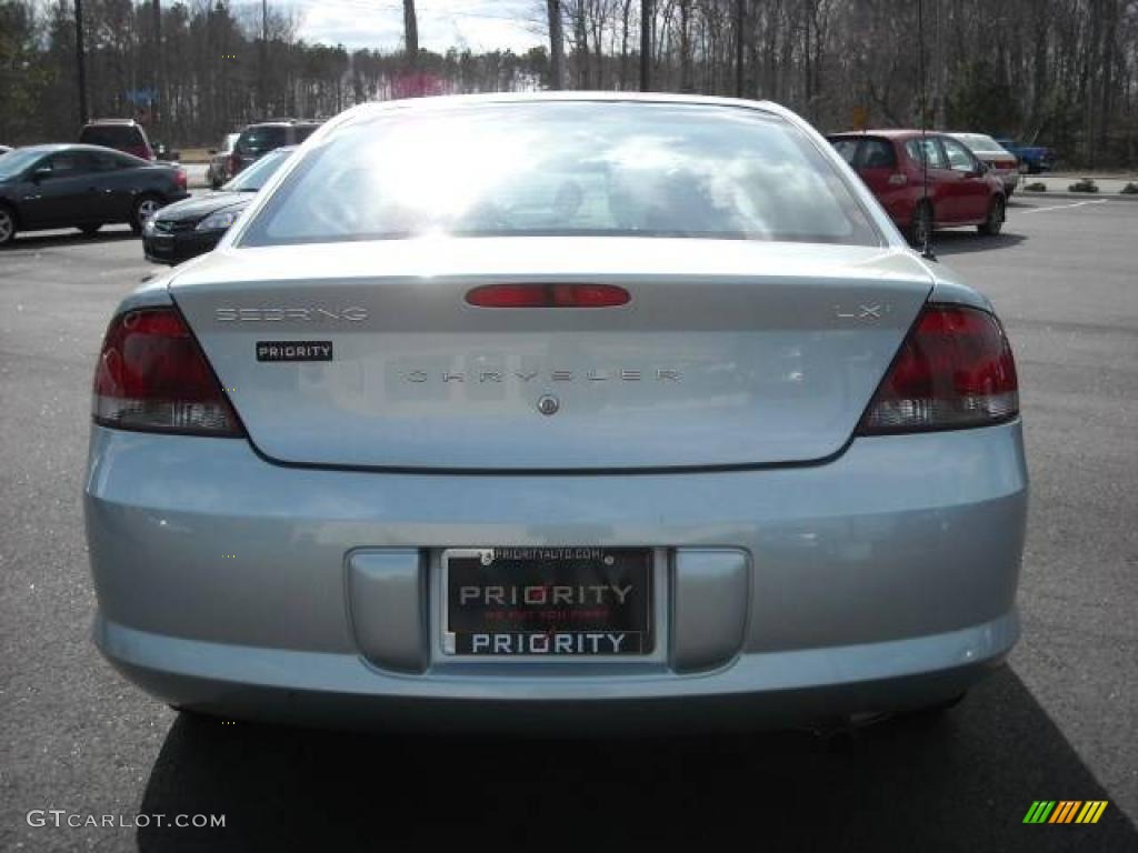 2003 Sebring LXi Sedan - Sterling Blue Satin Glow / Dark Slate Gray photo #5