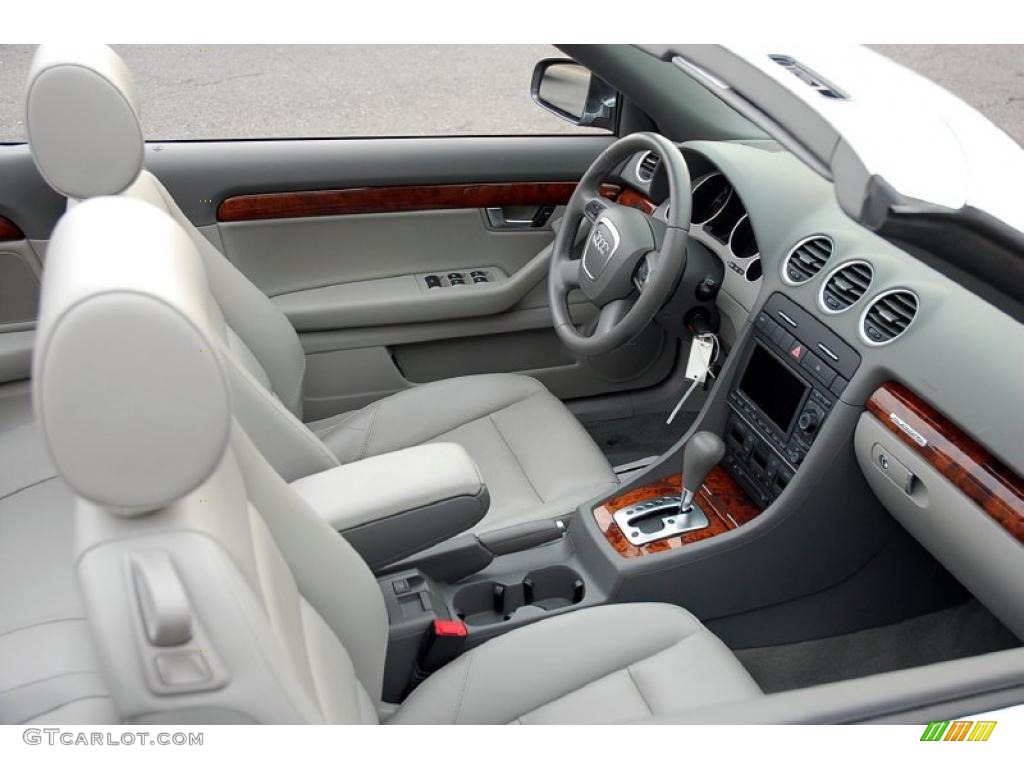 Light Gray Interior 2008 Audi A4 2.0T quattro Cabriolet Photo #46698678