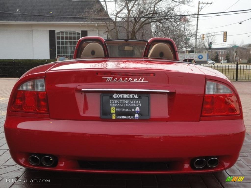 2004 Spyder Cambiocorsa - Rosso Mondial (Red) / Beige photo #16