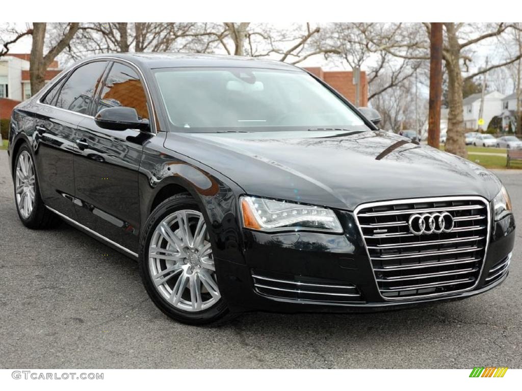 Phantom Black Pearl Effect 2011 Audi A8 4.2 FSI quattro Exterior Photo #46698768