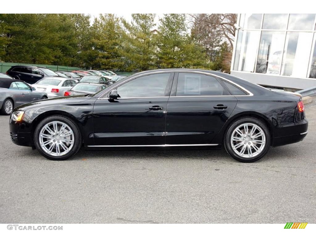 Phantom Black Pearl Effect 2011 Audi A8 4.2 FSI quattro Exterior Photo #46698783