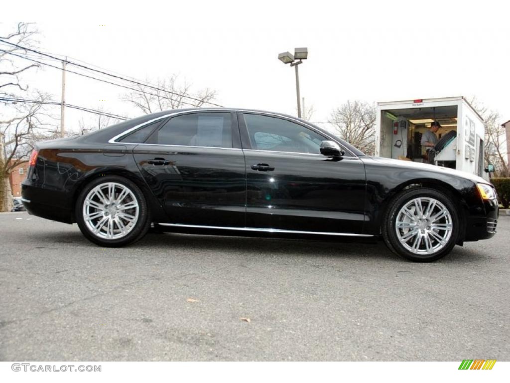 Phantom Black Pearl Effect 2011 Audi A8 4.2 FSI quattro Exterior Photo #46698795