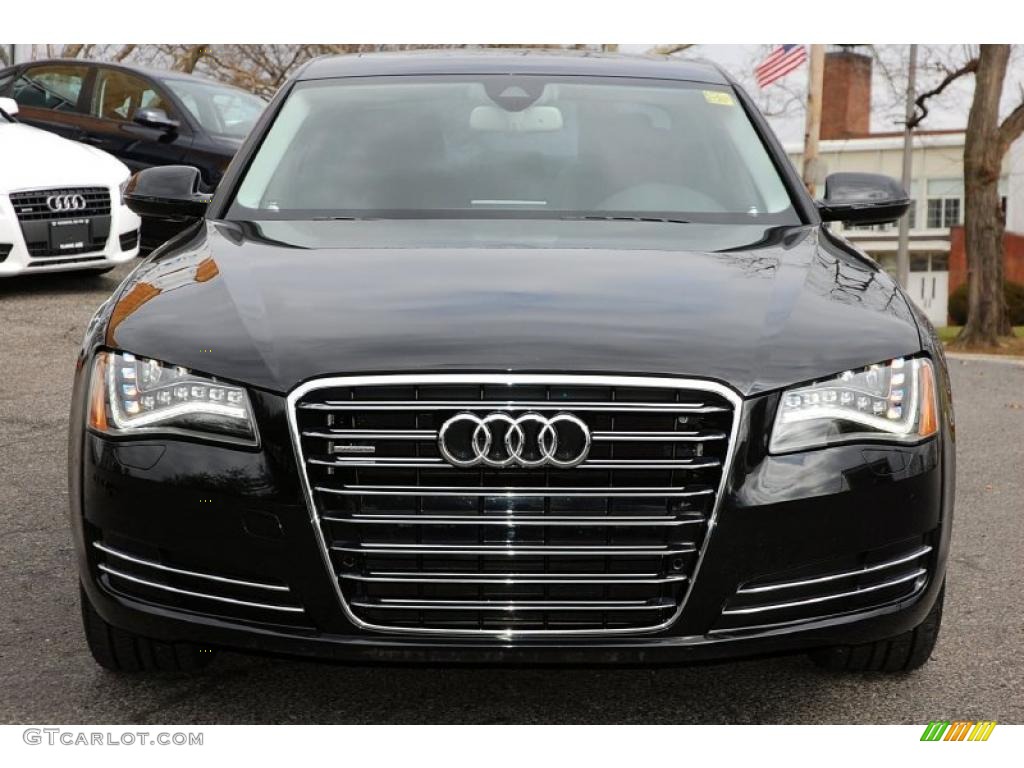 Phantom Black Pearl Effect 2011 Audi A8 4.2 FSI quattro Exterior Photo #46698813