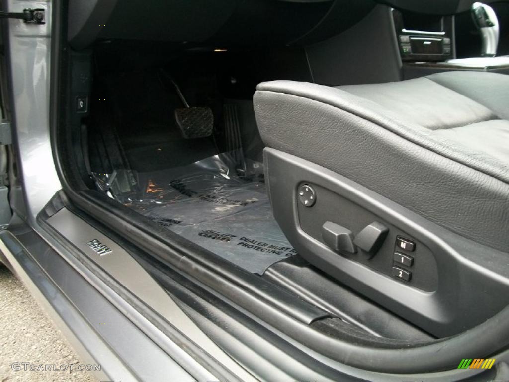 2008 5 Series 528xi Sedan - Space Grey Metallic / Black photo #11