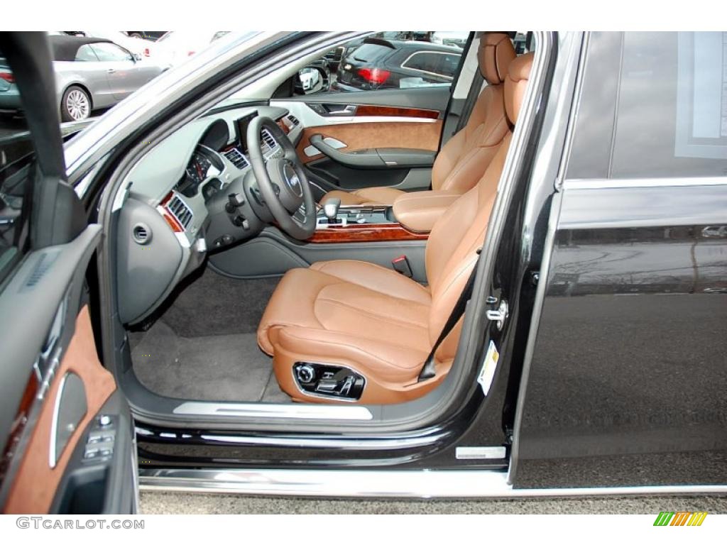Nougat Brown Interior 2011 Audi A8 4.2 FSI quattro Photo #46698936