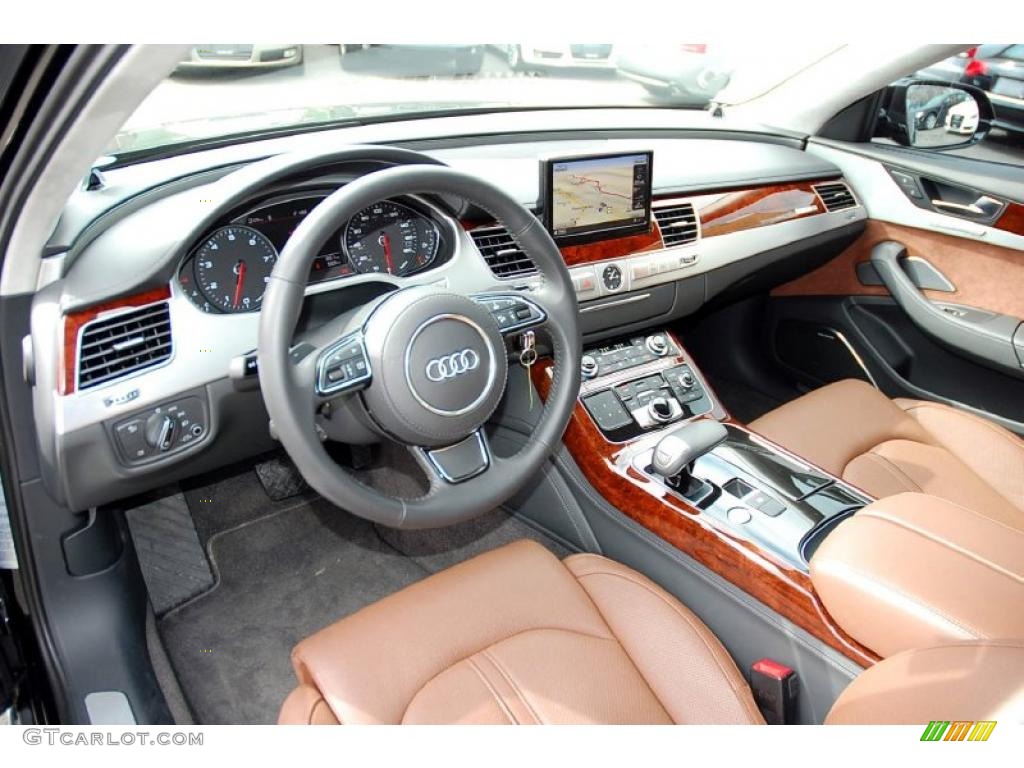 Nougat Brown Interior 2011 Audi A8 4.2 FSI quattro Photo #46698951